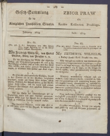 Sammlung mehrerer das Gro&szlig;herzogthum Posen ahgehenden Verordnungen aus den Jahren ... = Zbi&oacute;r Rozmaitych Wielkiego Xięstwa Poznańskiego Dotyczących Ustaw z lat ... .1810-1814. Rok 1814