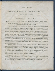 Zbior praw litewskich od roku 1389 do roku 1529 tudzież rozprawy sejmowe o tychże prawach od roku 1544 do roku 1563.