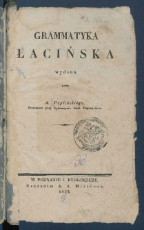 Grammatyka łacińska.