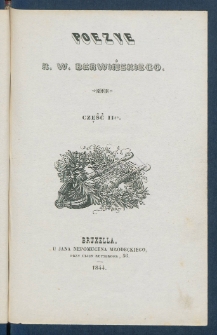 Poezye R. W. Berwińskiego.