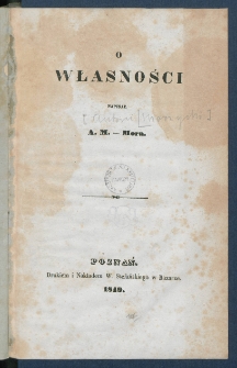 O własności.