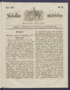 Szk&oacute;łka Niedzielna : [pismo czasowe poświęcone włościanom]. 1850, R. 14 nr 15