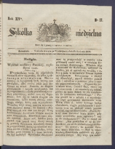 Szk&oacute;łka Niedzielna : [pismo czasowe poświęcone włościanom]. 1850, R. 14 nr 17