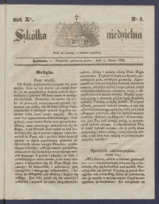 Szk&oacute;łka Niedzielna : [pismo czasowe poświęcone włościanom]. 1846, R. 10 nr 9