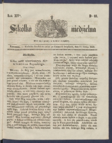 Szk&oacute;łka Niedzielna : [pismo czasowe poświęcone włościanom]. 1850, R. 14 nr 46