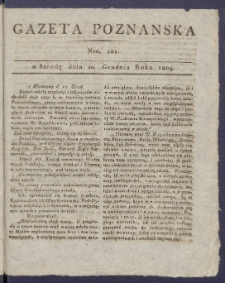 Gazeta Poznańska R. 1809, nr 101