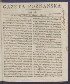 Gazeta Poznańska R. 1809, nr 18
