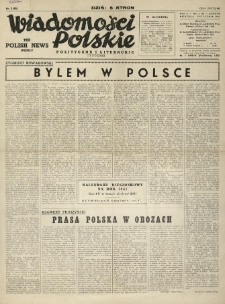 Wiadomości Polskie Polityczne i Literackie. 1941.01.12 R.2 Nr2