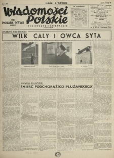 Wiadomości Polskie Polityczne i Literackie. 1941.02.02 R.2 Nr5