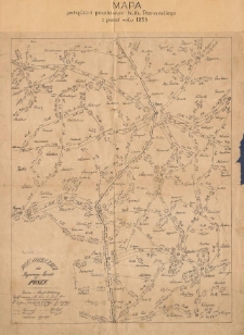 Mapa Połączeń pocztowych Wielkiego Księstwa Poznańskiego