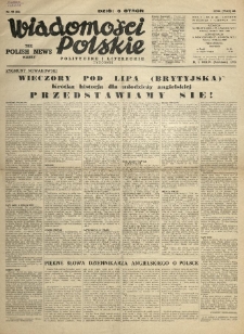 Wiadomości Polskie Polityczne i Literackie. 1941.06.01 R.2 Nr22