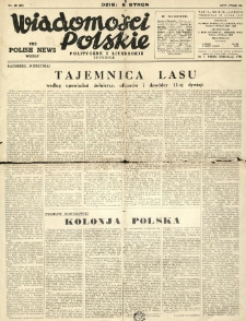 Wiadomości Polskie Polityczne i Literackie. 1941.07.27 R.2 Nr30