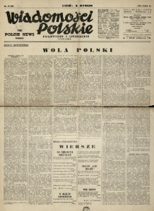 Wiadomości Polskie Polityczne i Literackie. 1941.10.05 R.2 Nr40