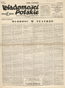 Wiadomości Polskie Polityczne i Literackie. 1941.10.26 R.2 Nr43