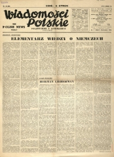 Wiadomości Polskie Polityczne i Literackie. 1941.11.02 R.2 Nr44