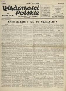 Wiadomości Polskie Polityczne i Literackie. 1941.11.23 R.2 Nr47