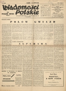 Wiadomości Polskie Polityczne i Literackie. 1941.11.30 R.2 Nr48