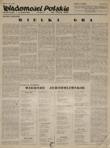 Wiadomości Polskie Polityczne i Literackie. 1943.08.08 R.4 Nr32