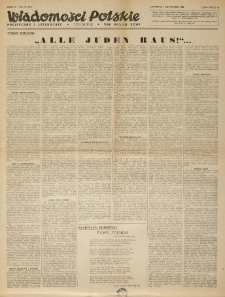 Wiadomości Polskie Polityczne i Literackie. 1943.11.07 R.4 Nr45