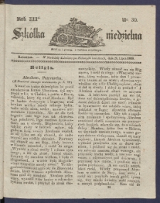 Szk&oacute;łka Niedzielna : [pismo czasowe poświęcone włościanom]. 1839, R. 3 nr 30