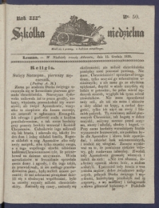 Szk&oacute;łka Niedzielna : [pismo czasowe poświęcone włościanom]. 1839, R. 3 nr 50