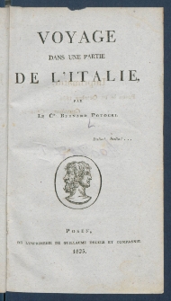 Voyage dans une partie de l'Italie.