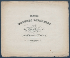Deux mazures favorites pour le pianoforte.