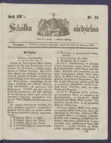 Szk&oacute;łka Niedzielna : [pismo czasowe poświęcone włościanom]. 1845, R. 9 nr 24
