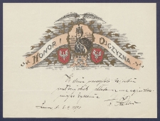 Telegram patriotyczny : Honor i Ojczyzna