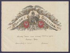 Telegram patriotyczny : Honor i Ojczyzna [DZS 848 III]