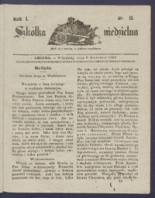 Szk&oacute;łka Niedzielna : [pismo czasowe poświęcone włościanom]. 1837, R. 1 nr 15
