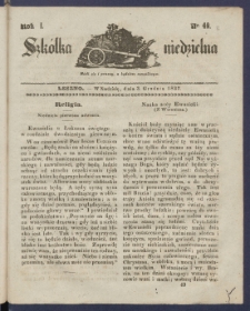 Szk&oacute;łka Niedzielna : [pismo czasowe poświęcone włościanom]. 1837, R. 1 nr 49