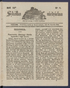 Szk&oacute;łka Niedzielna : [pismo czasowe poświęcone włościanom]. 1838, R. 2 nr 4