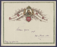 Telegram patriotyczny : Szczęść Boże młodej parze [DZS 707 III]