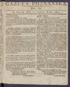 Gazeta Poznańska R. 1807, nr 15