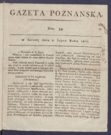 Gazeta Poznańska R. 1807, nr 54
