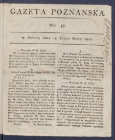 Gazeta Poznańska R. 1807, nr 57