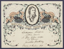 Telegram patriotyczny : Nie rzucim ziemi skąd nasz r&oacute;d [DZS 587 III]