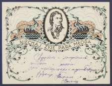 Telegram patriotyczny : Nie rzucim ziemi skąd nasz r&oacute;d [DZS 589 III]