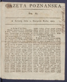 Gazeta Poznańska R. 1807, nr 61