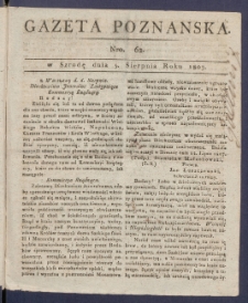 Gazeta Poznańska R. 1807, nr 62