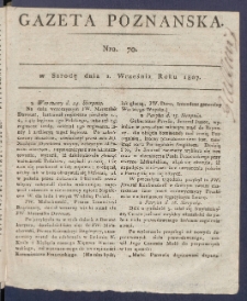 Gazeta Poznańska R. 1807, nr 70