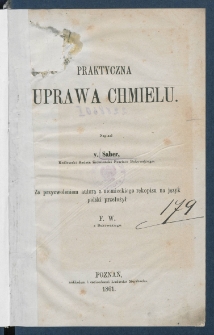 Praktyczna uprawa chmielu.