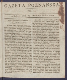 Gazeta Poznańska R. 1809, nr 34