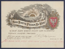 Telegram patriotyczny : Nasz Bałtyk polskim na wieki [DZS 2153 III]