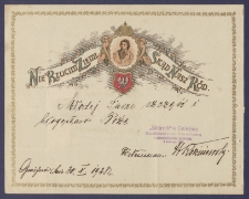 Telegram patriotyczny. Incipit: Nie rzucim ziemi skąd nasz r&oacute;d [DZS 2244 III]