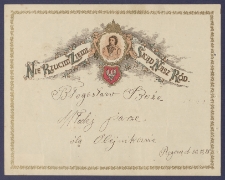 Telegram patriotyczny. Incipit: Nie rzucim ziemi skąd nasz r&oacute;d [DZS 2250 III]