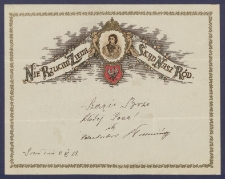 Telegram patriotyczny. Incipit: Nie rzucim ziemi skąd nasz r&oacute;d [DZS 546 III]