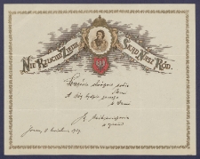 Telegram patriotyczny. Incipit: Nie rzucim ziemi skąd nasz r&oacute;d [DZS 548 III]