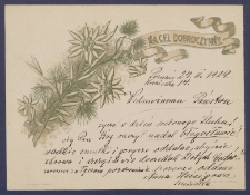 Telegram patriotyczny : Na cel dobroczynny [DZS 573 III]